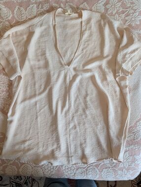JODIFL Soft Cream Lightweight Women's Blouse